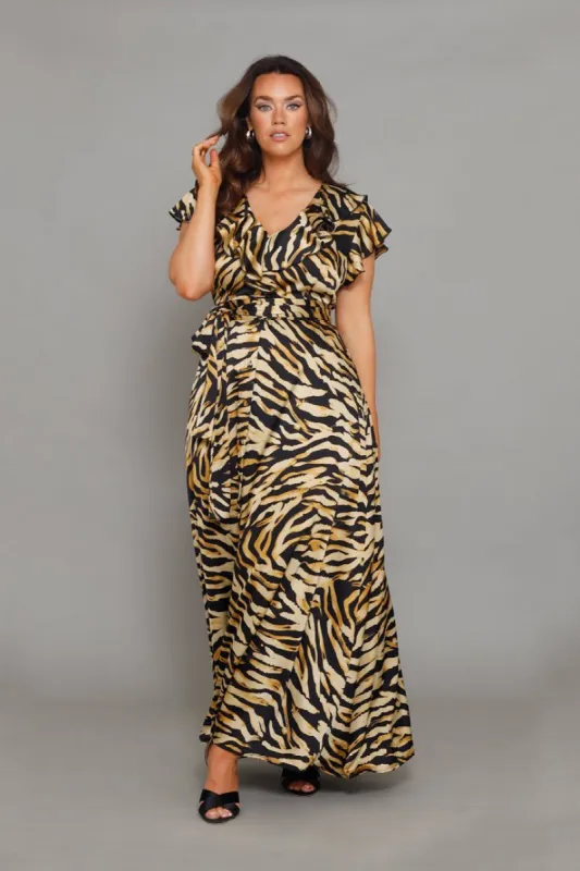 Birkin Tiger Maxi Dress sold by Embody Denim