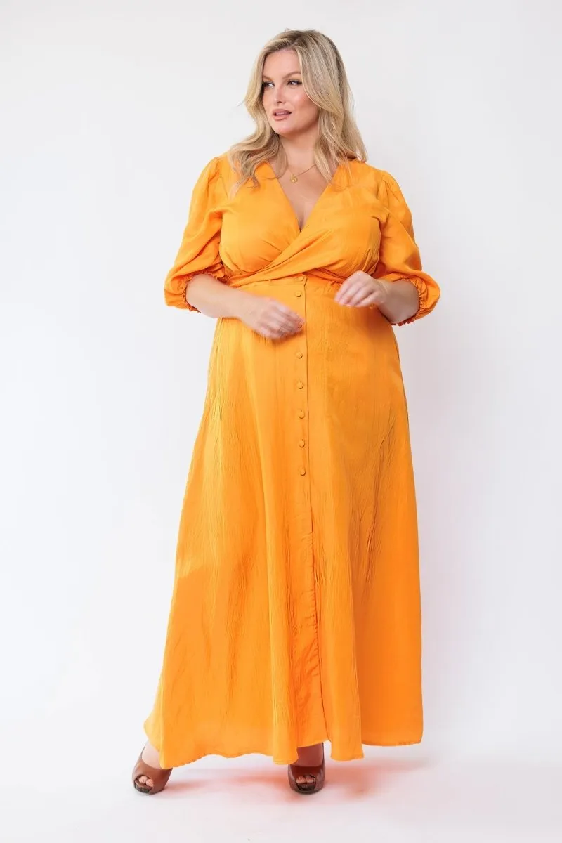 Riviere Dress Long Mango - Clearance Sale sold by Embody Denim product image thumbnail 3