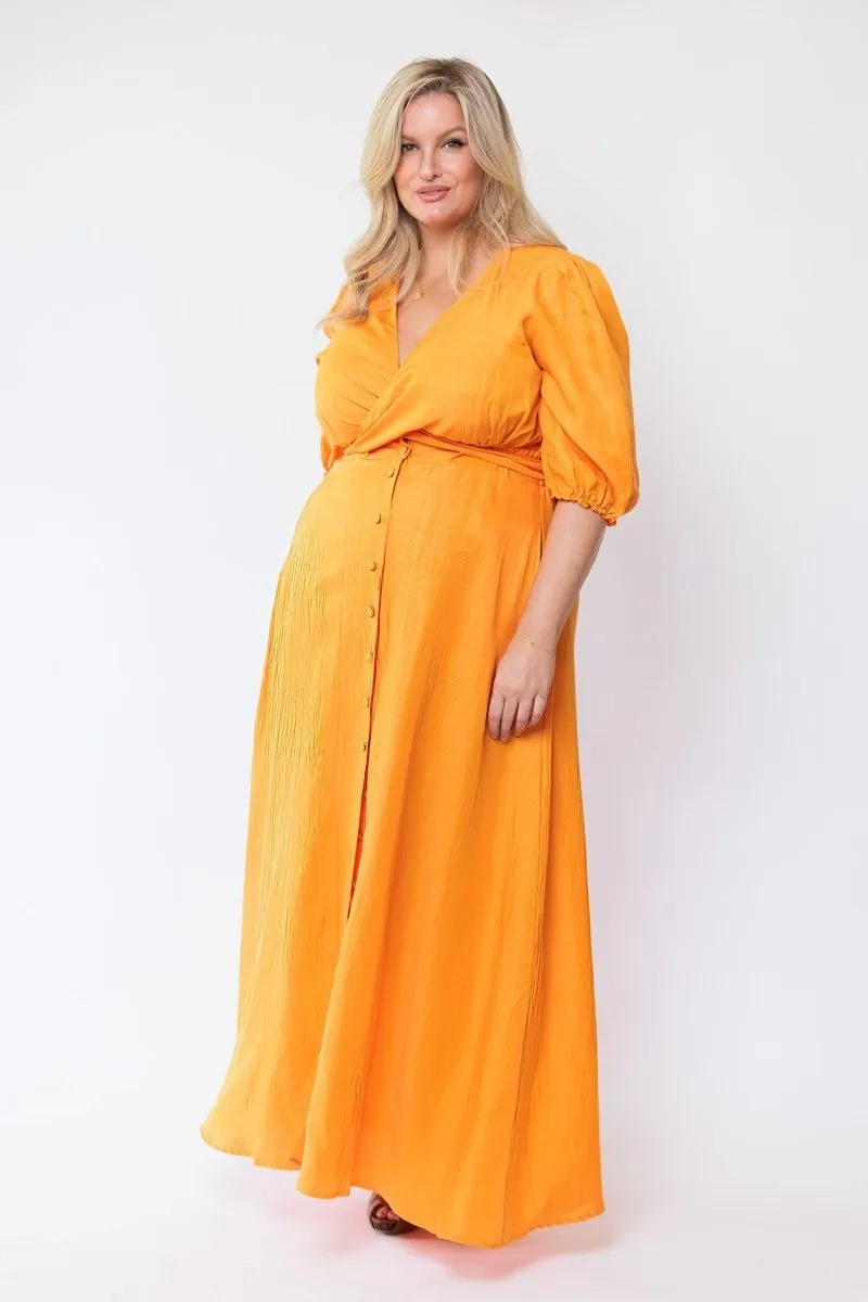 Riviere Dress Long Mango - Clearance Sale sold by Embody Denim product image thumbnail 4