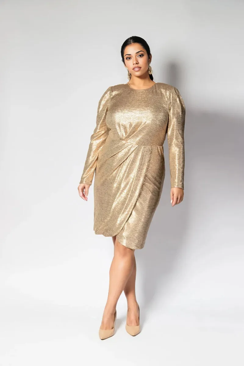 Florence Dress Rose Gold - Clearance Sale sold by Embody Denim