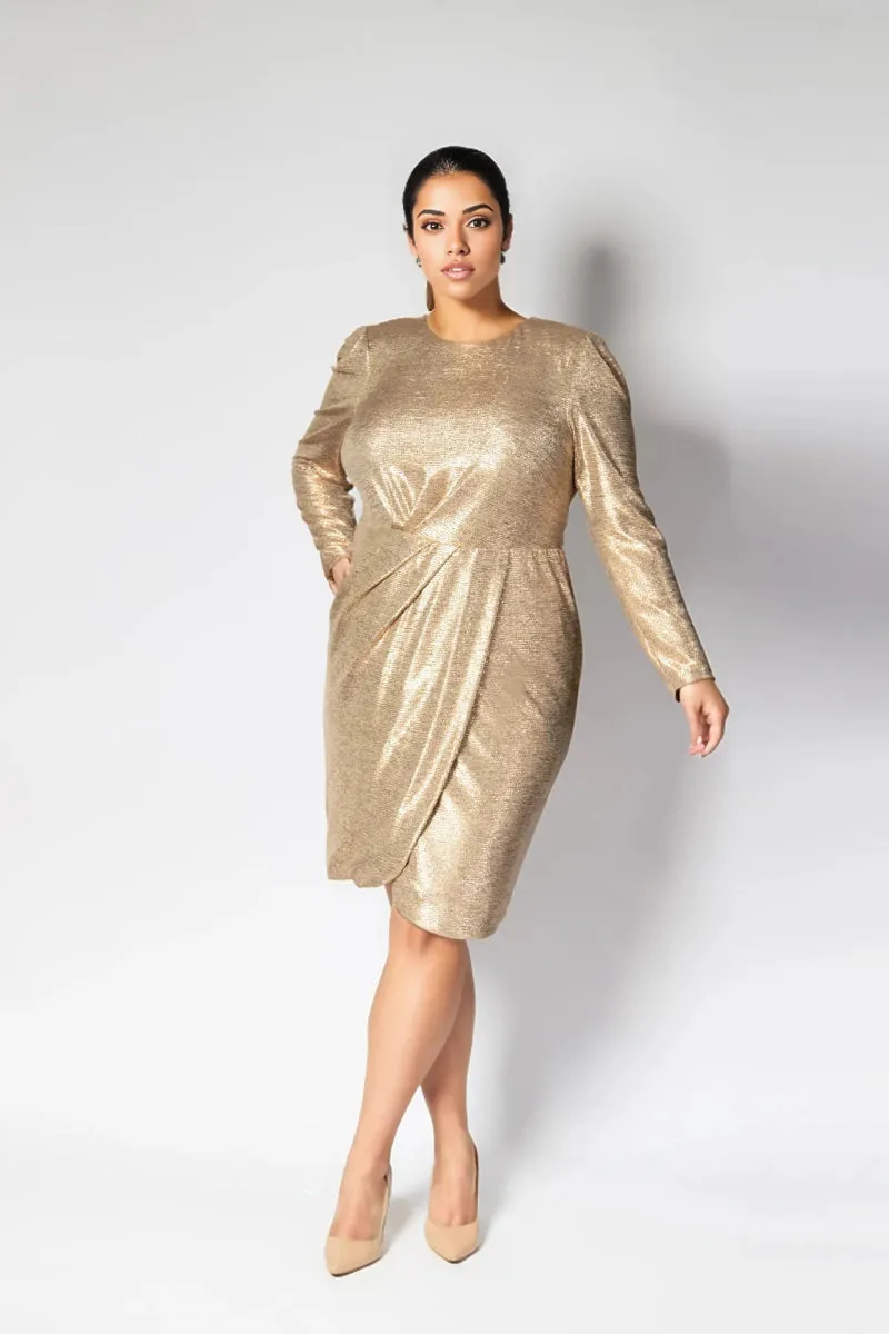 Florence Dress Rose Gold - Clearance Sale sold by Embody Denim product image thumbnail 2