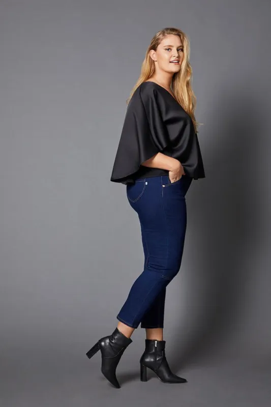 Panama Blouse Black sold by Embody Denim