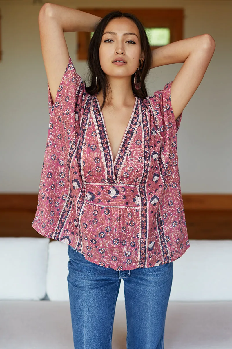 Francina Top - Rose Lurex sold by Emerson Fry product image thumbnail 2