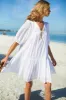 Puff Isla Dress - Dot Stripe White Organic sold by Emerson Fry