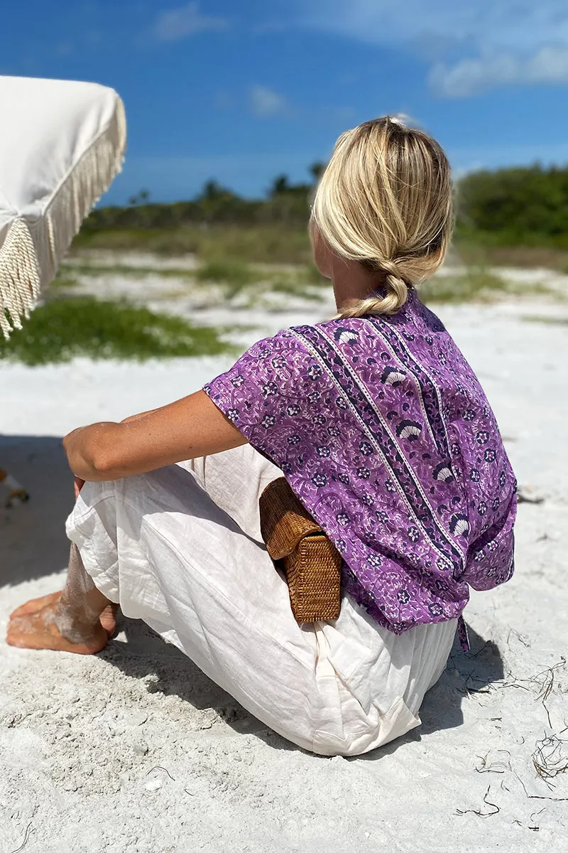 Francina Top - Purple Lurex sold by Emerson Fry product image thumbnail 2