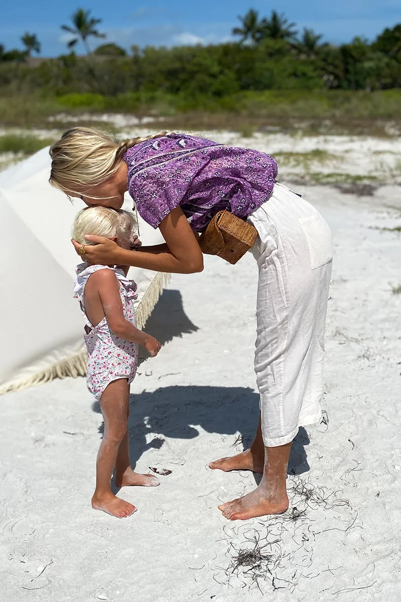 Francina Top - Purple Lurex sold by Emerson Fry