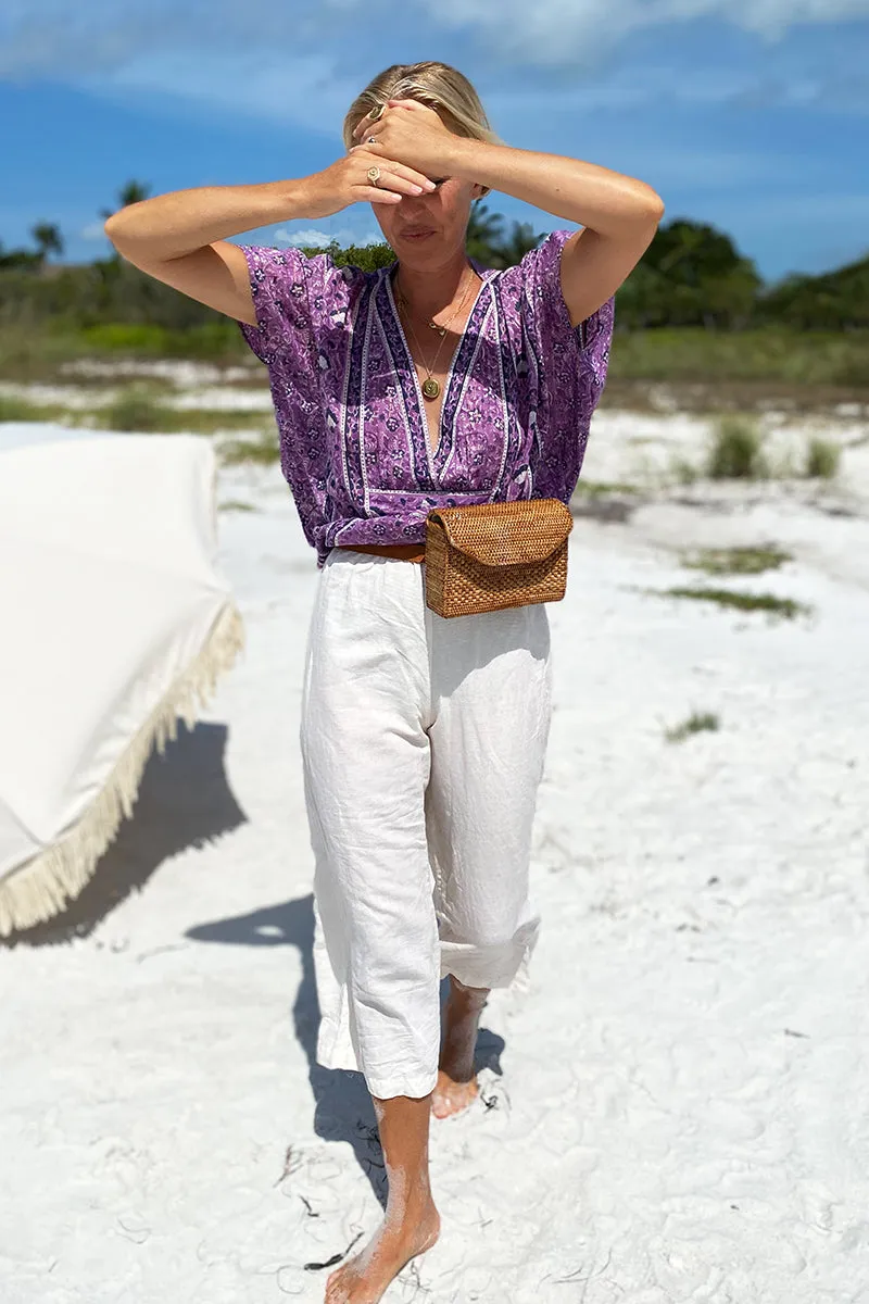 Francina Top - Purple Lurex sold by Emerson Fry product image thumbnail 5