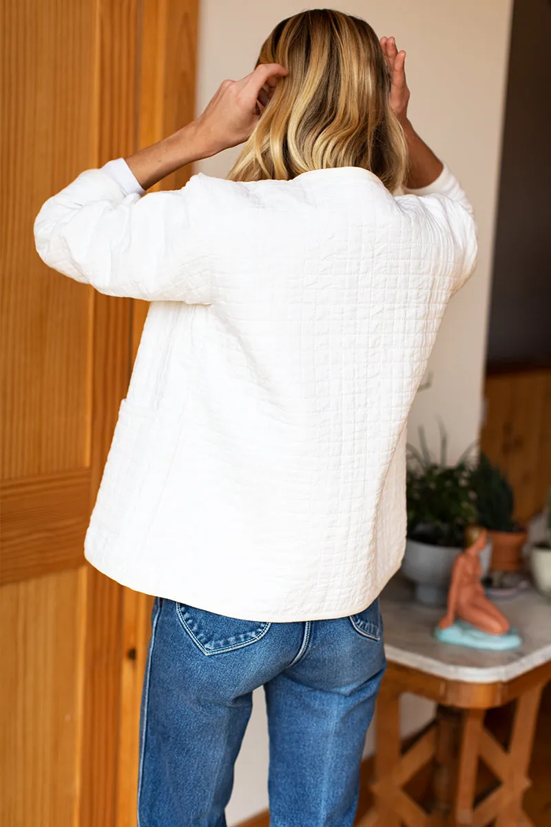 India Quilted Jacket - Cloud White Organic sold by Emerson Fry product image thumbnail 2