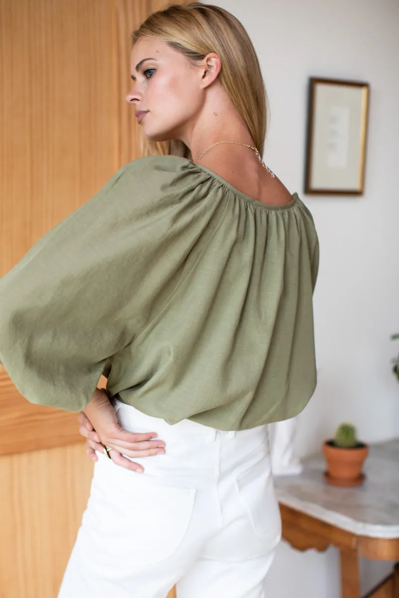 Lucy Blouse - Fern Green sold by Emerson Fry product image thumbnail 5