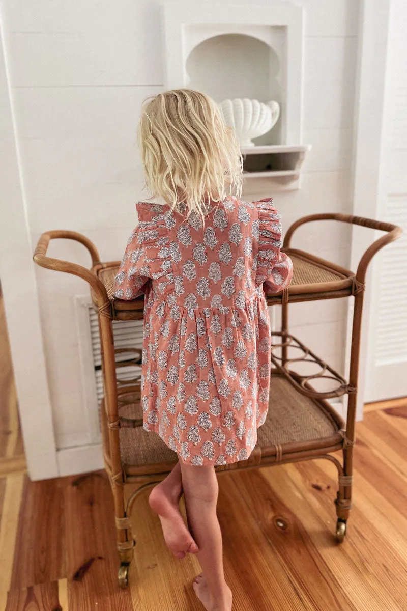 Little Fry Little Dress - Little Marigolds Apple + White Organic sold by Emerson Fry product image thumbnail 5