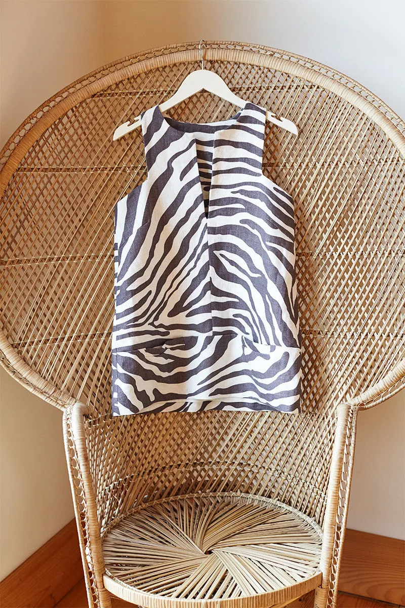 A Line Mod Top - Pewter Zebra sold by Emerson Fry product image thumbnail 2