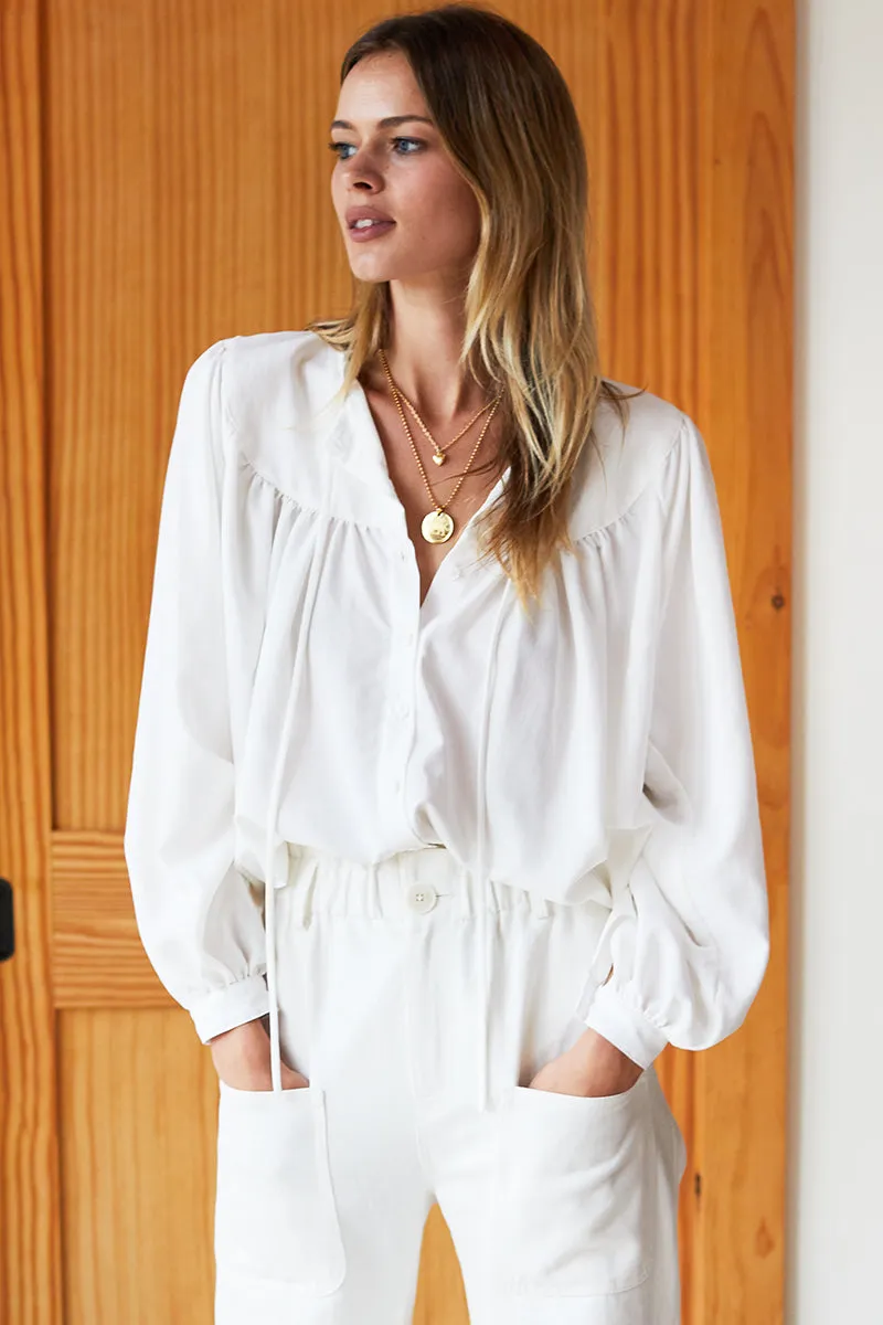 Poet Blouse - Ivory sold by Emerson Fry product image thumbnail 3