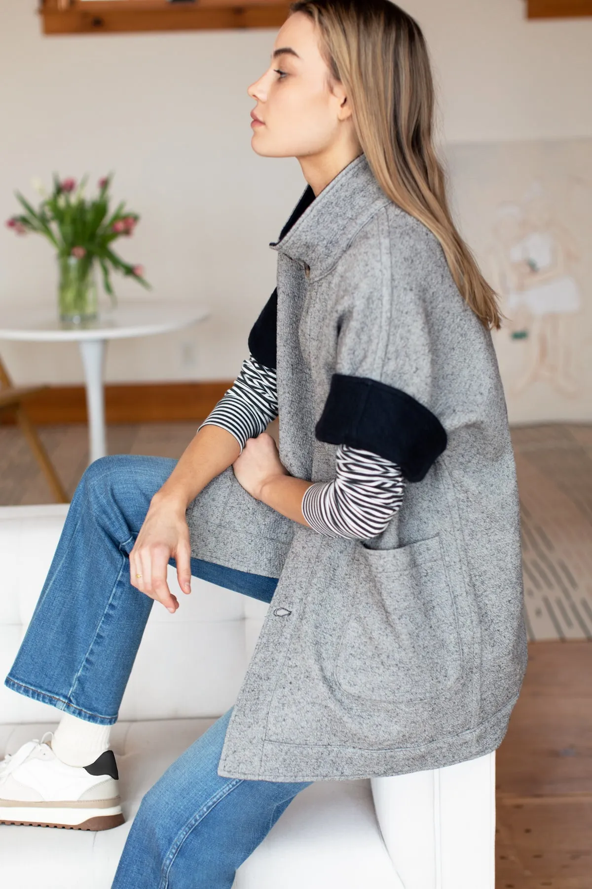 Reversible Topper - Black + Grey sold by Emerson Fry product image thumbnail 2