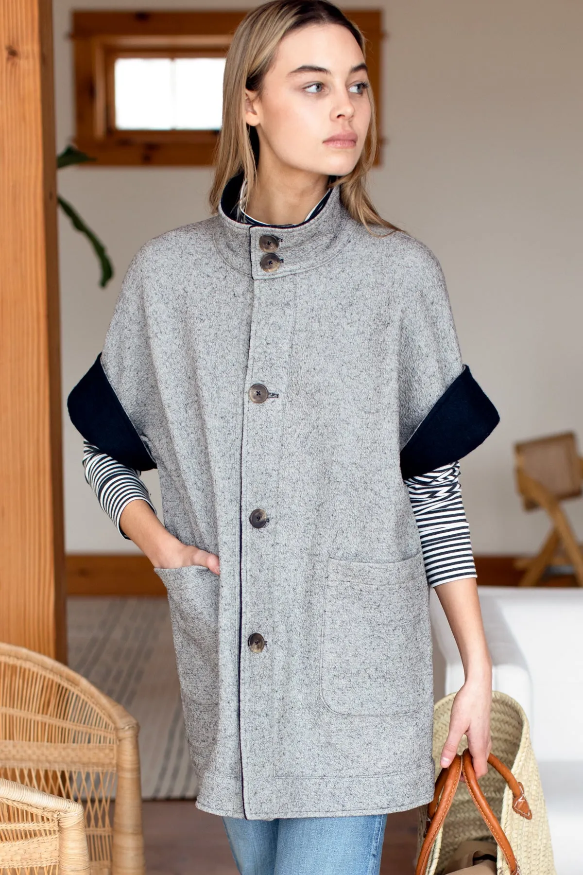 Reversible Topper - Black + Grey sold by Emerson Fry product image thumbnail 5