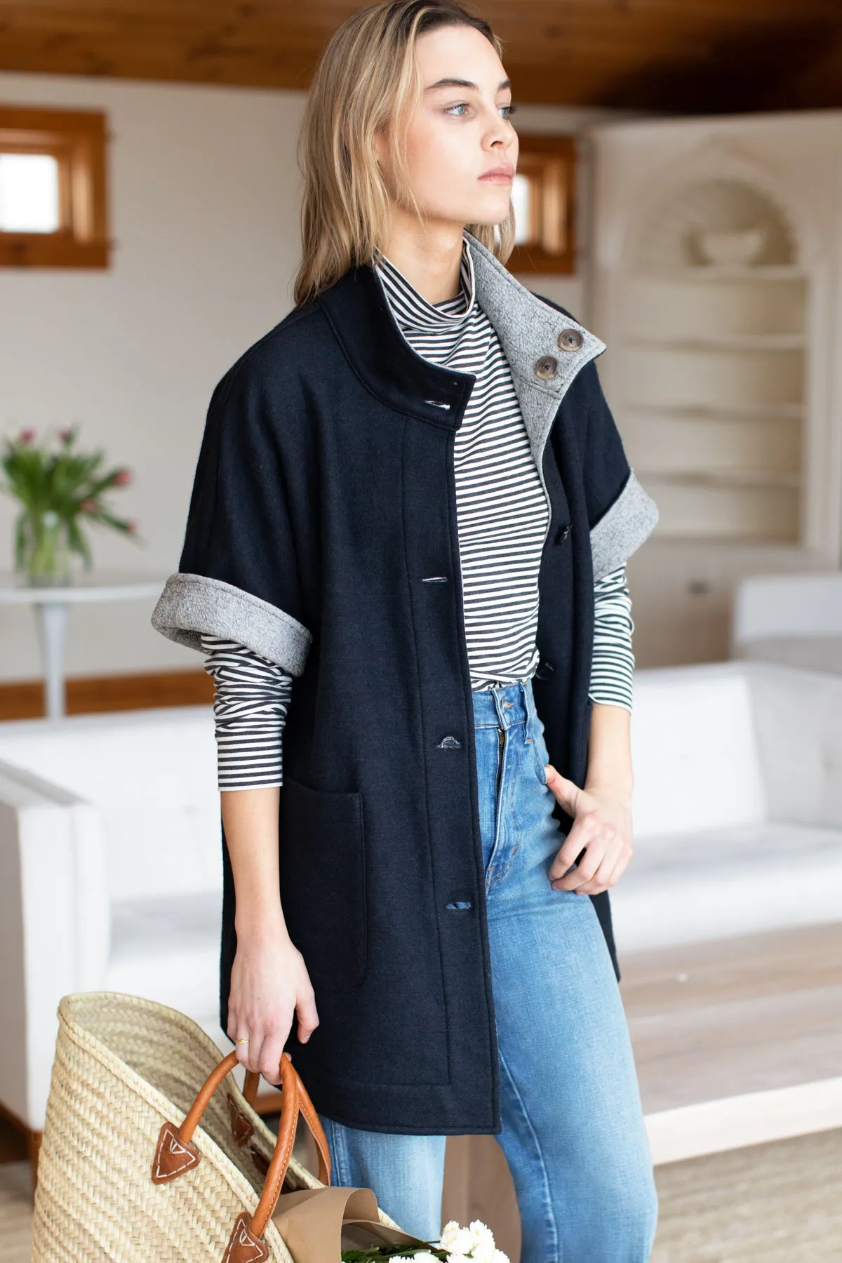 Reversible Topper - Black + Grey sold by Emerson Fry