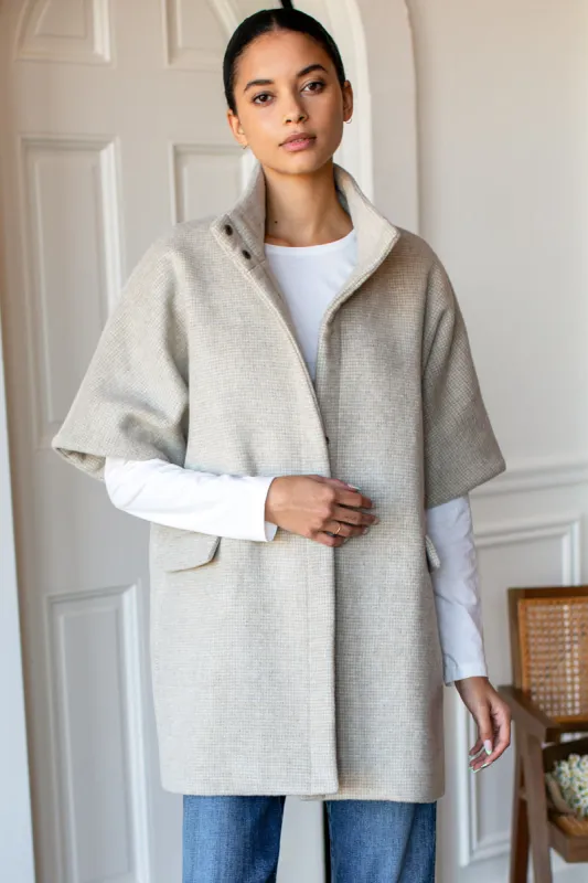 Layering Jacket - Camel Houndstooth sold by Emerson Fry