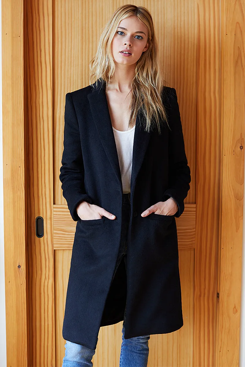 Tailored Coat - Black Cashmere sold by Emerson Fry