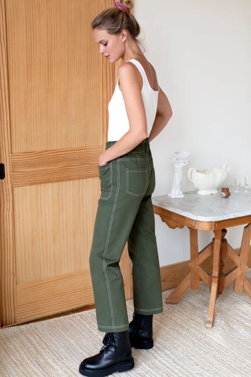Orchard Pant 2 - Army Green Organic sold by Emerson Fry product image thumbnail 4