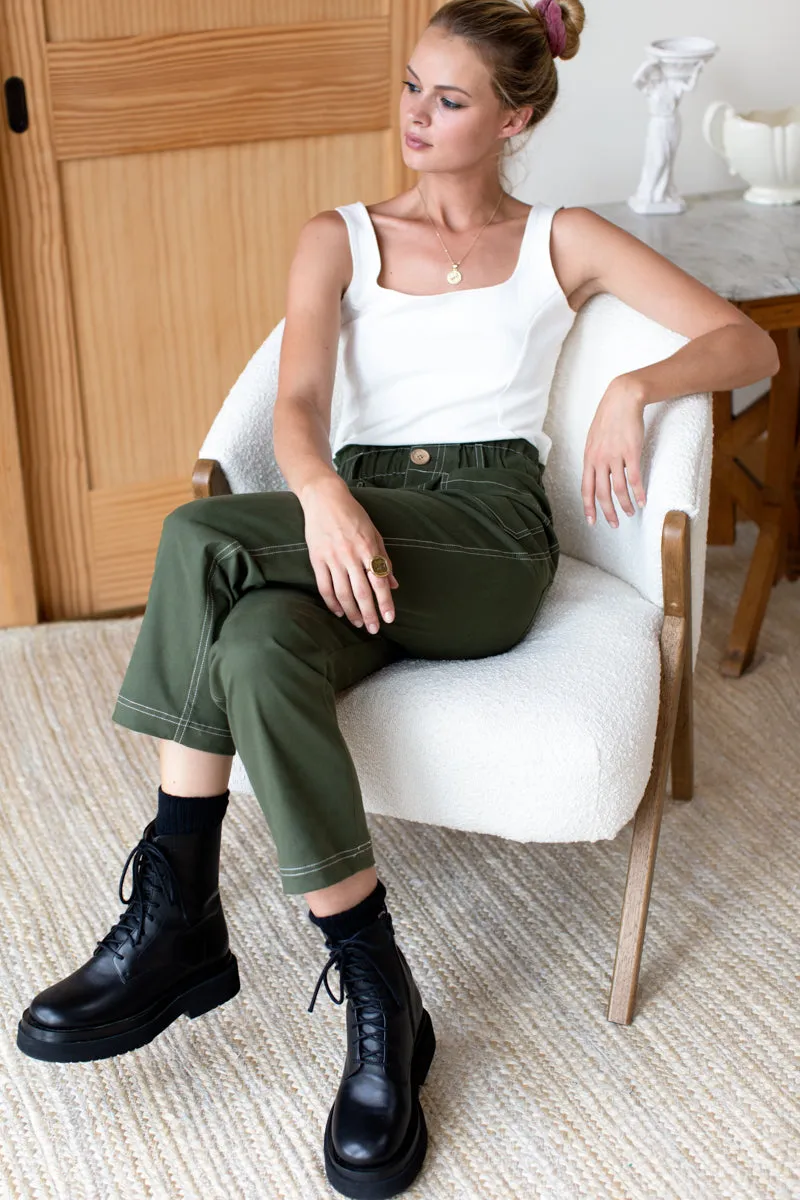Orchard Pant 2 - Army Green Organic sold by Emerson Fry product image thumbnail 5