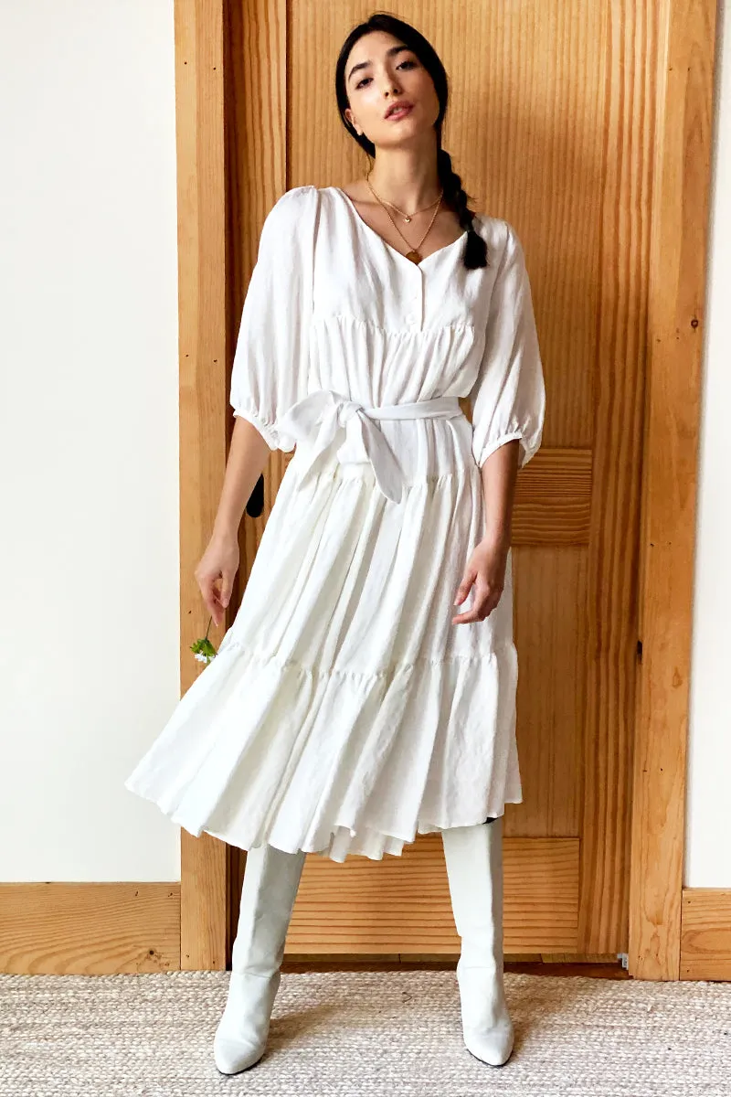 Sawyer Dress - Salt Linen sold by Emerson Fry