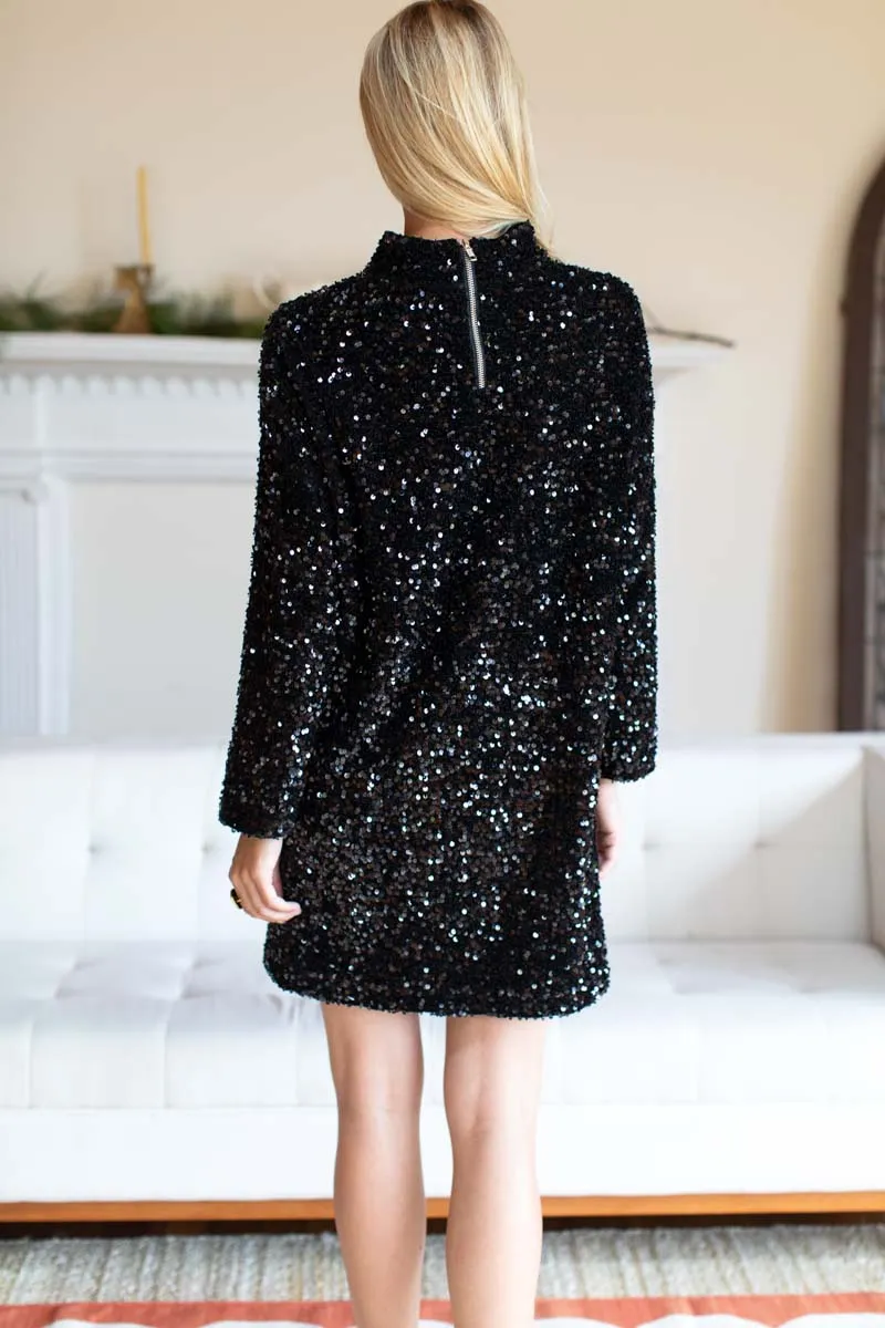 Edie Dress - Black Sequin sold by Emerson Fry product image thumbnail 4