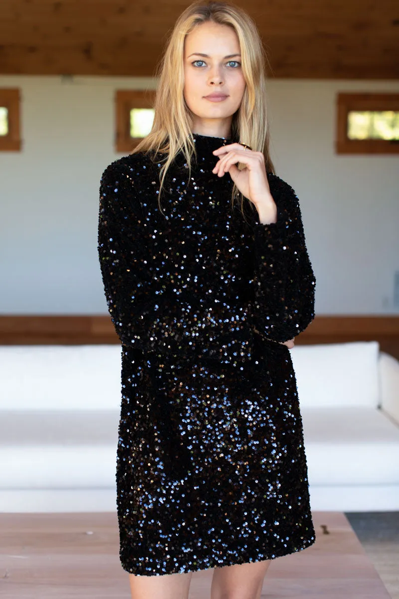 Edie Dress - Black Sequin sold by Emerson Fry product image thumbnail 5