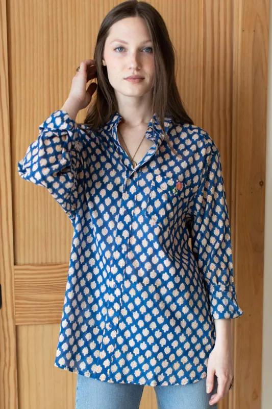 Ryan Shirt - Sisters Blue Organic sold by Emerson Fry
