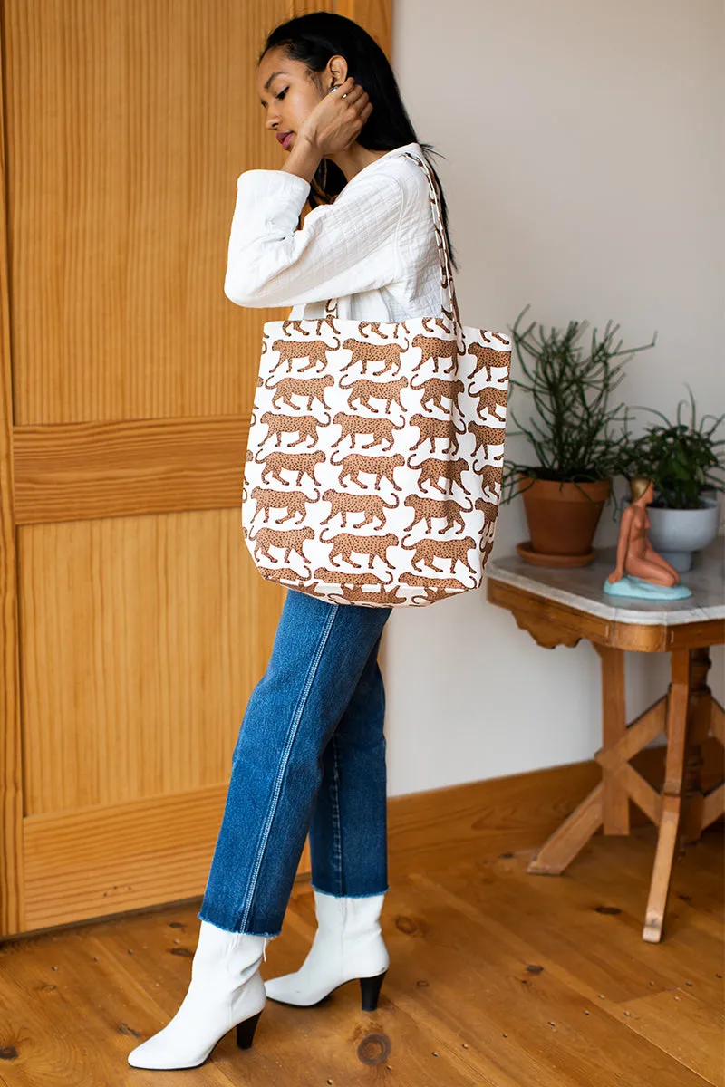 Tote Bag - Walking Cheetah Organic sold by Emerson Fry product image thumbnail 3