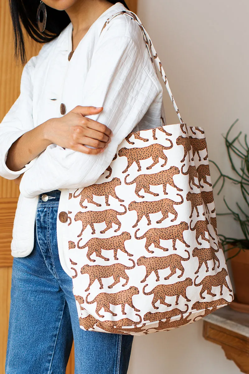 Tote Bag - Walking Cheetah Organic sold by Emerson Fry product image thumbnail 2