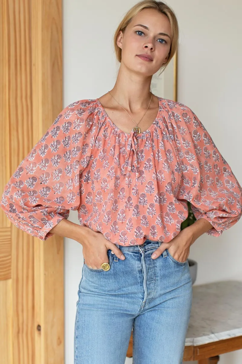 Lucy Blouse - Little Marigolds Apple Organic sold by Emerson Fry
