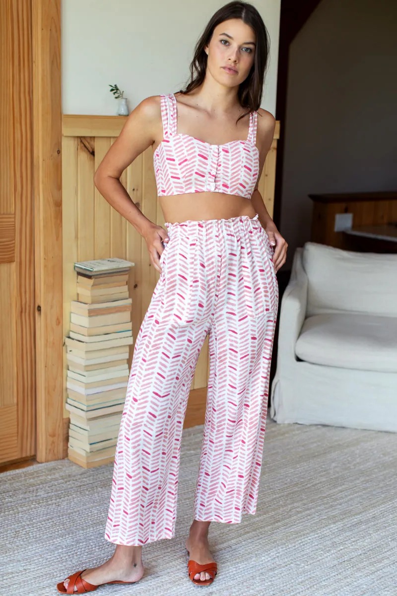 Crop Top - Chevron Blush sold by Emerson Fry product image thumbnail 5