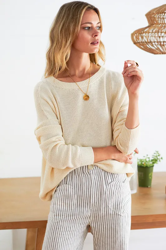 Carolyn Sweater - Ivory Organic sold by Emerson Fry