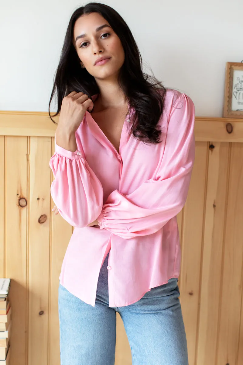 Frankie Blouse Colorblock - Rapture Rose + Peony sold by Emerson Fry product image thumbnail 2