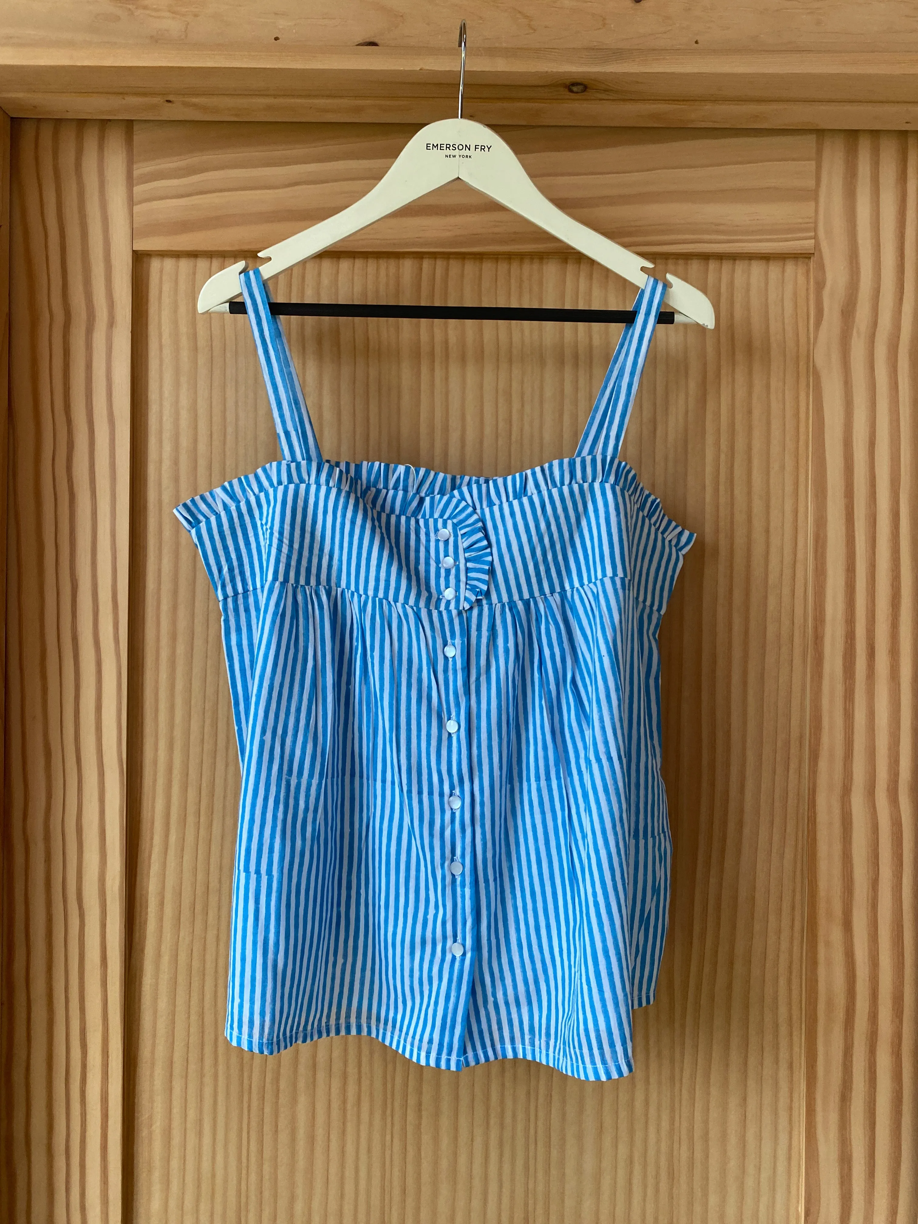 Astrid Top - Sunday Stripe Bluesy Organic sold by Emerson Fry product image thumbnail 2