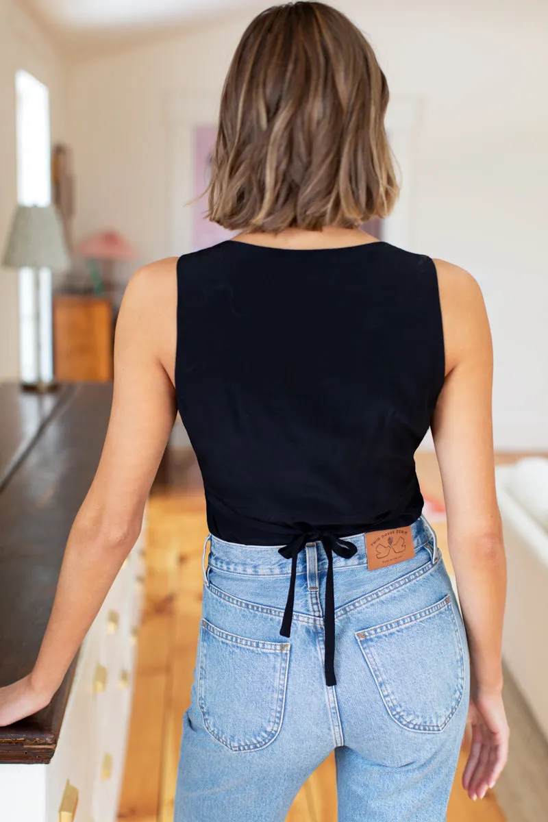 Juney Corset Blouse- Black sold by Emerson Fry product image thumbnail 5