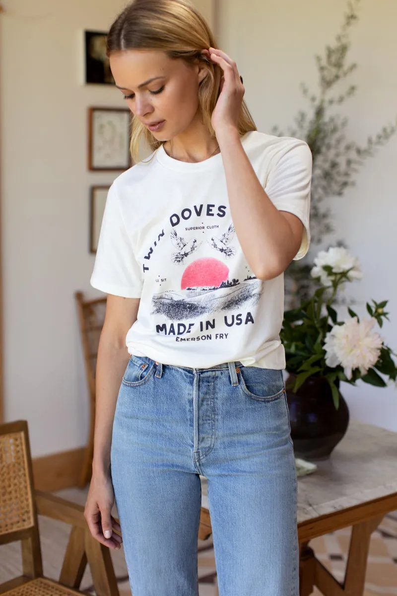 Twin Doves T-Shirt - Rising Sun Organic sold by Emerson Fry product image thumbnail 3