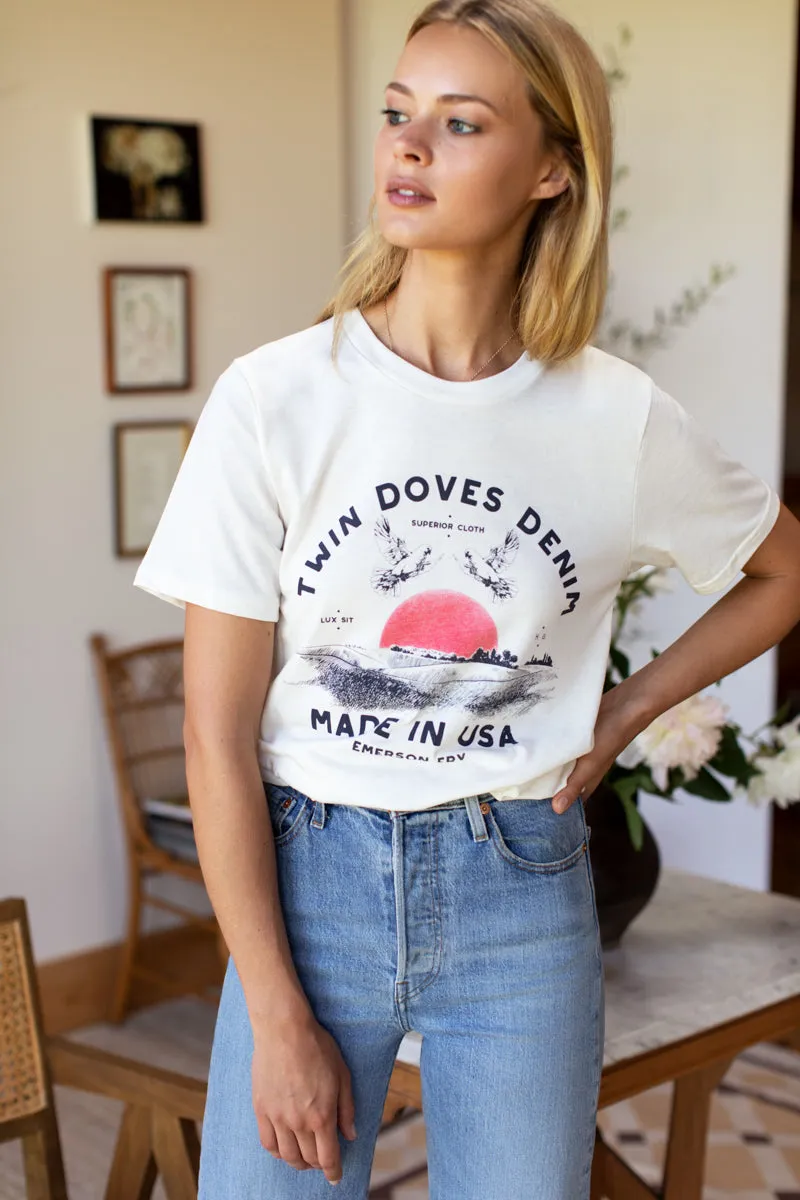 Twin Doves T-Shirt - Rising Sun Organic sold by Emerson Fry product image thumbnail 4