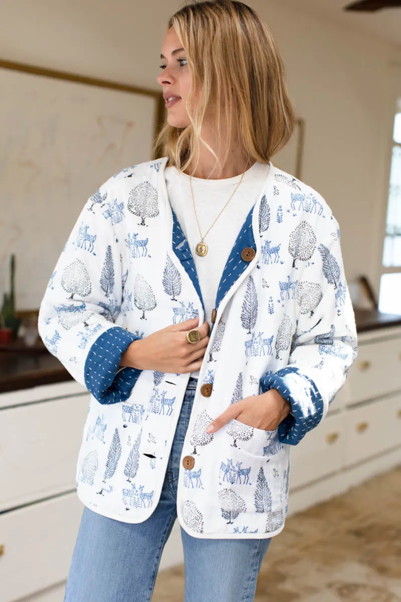 Reversible Quilted Jacket - Twin Fawn Organic sold by Emerson Fry product image thumbnail 5