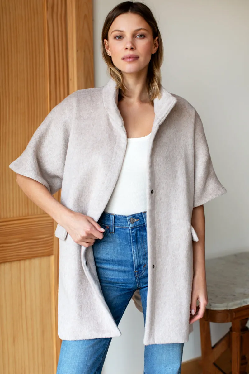 Layering Jacket - Sand Wool Mohair sold by Emerson Fry