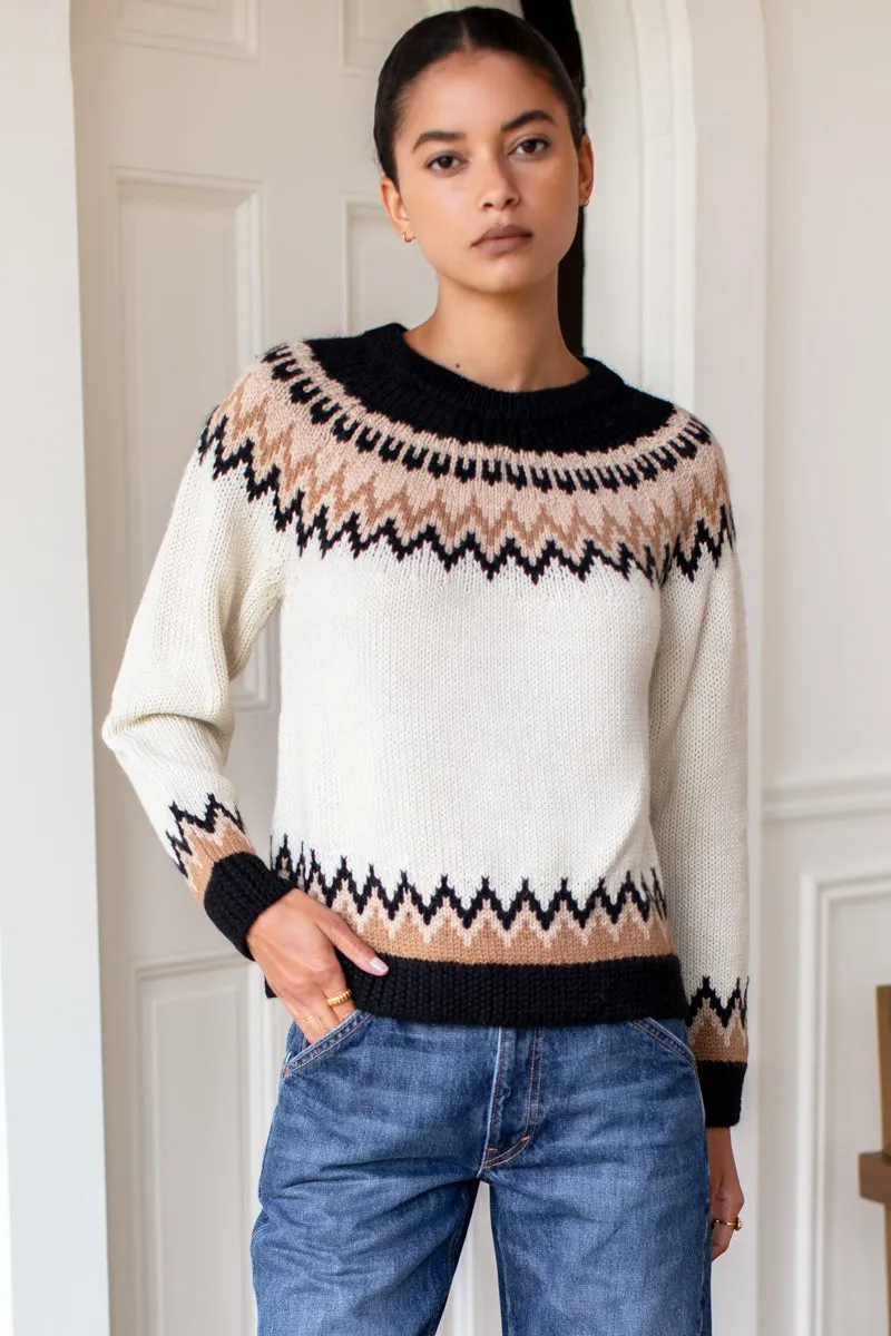 Fair Isle Crewneck - Nordic Mix Alpaca sold by Emerson Fry