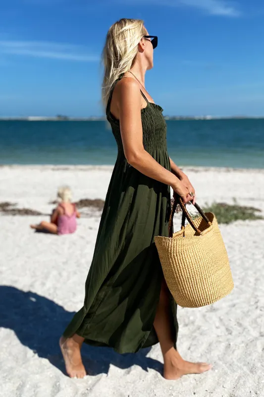 Santiago Sundress - Moss sold by Emerson Fry