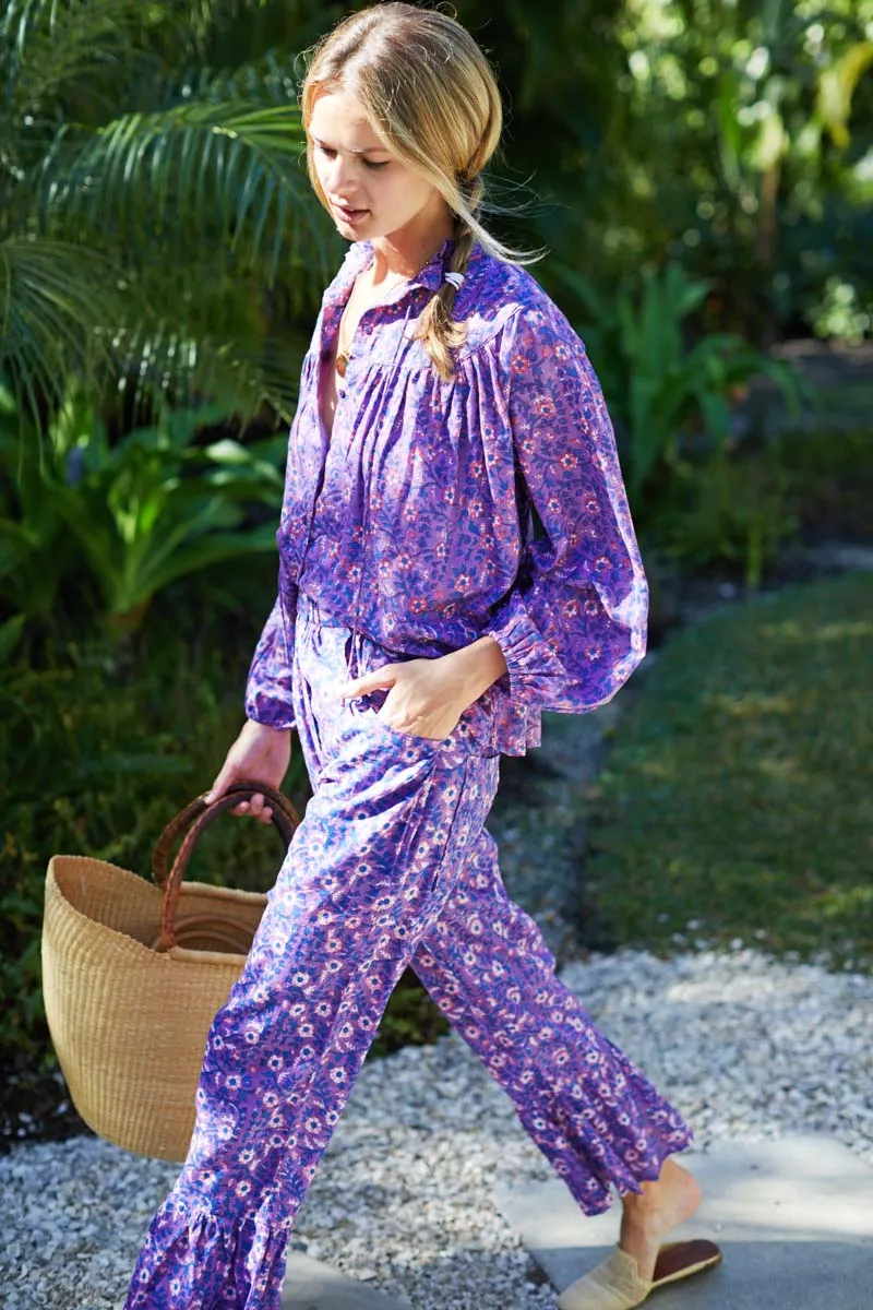 Fete Pant - Violet Wildflower Organic sold by Emerson Fry product image thumbnail 4