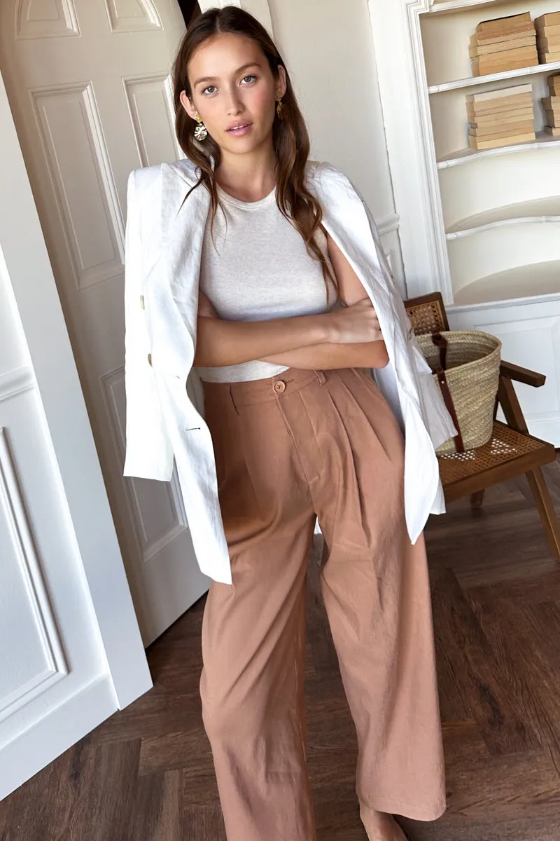 Essential Pleated Pant - Camel sold by Emerson Fry product image thumbnail 5