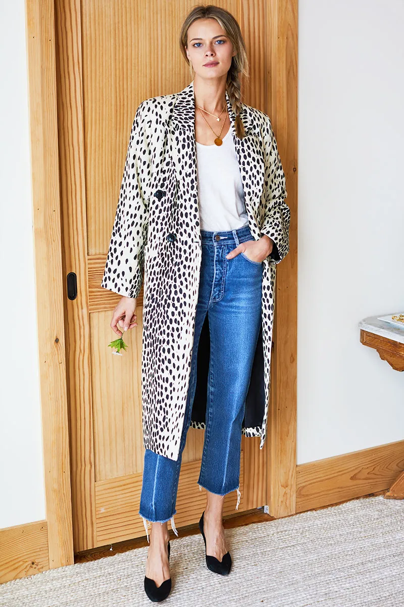 Bowery Coat - Leopard Linen sold by Emerson Fry product image thumbnail 2