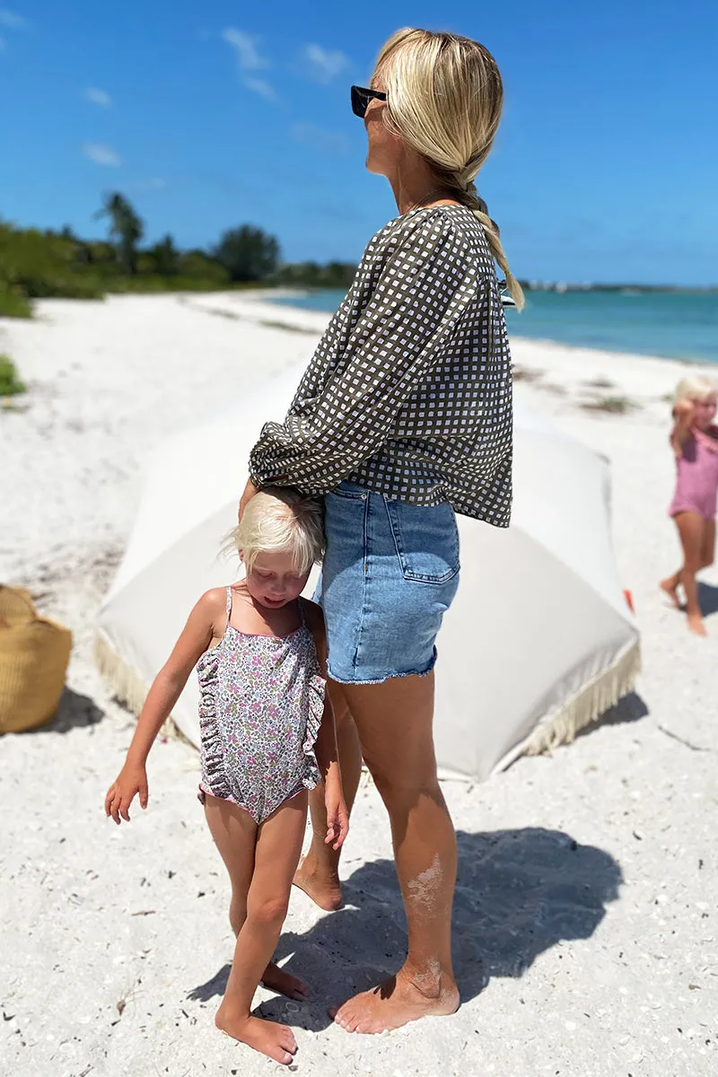 Laurent Blouse - Moss Gingham Organic sold by Emerson Fry product image thumbnail 2