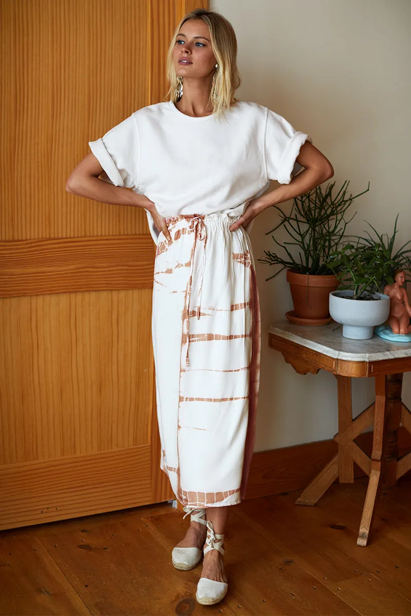 Drawstring Skirt - Tie Dye Terracotta sold by Emerson Fry product image thumbnail 2