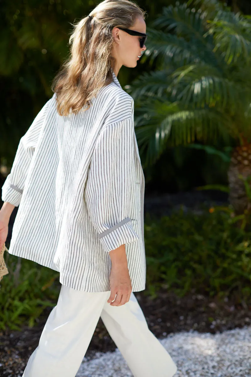 Errands Jacket - Charcoal Stripe sold by Emerson Fry product image thumbnail 2