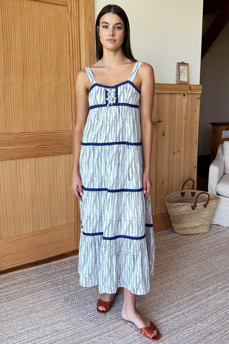 Tier Maxi Dress - Petals Black sold by Emerson Fry