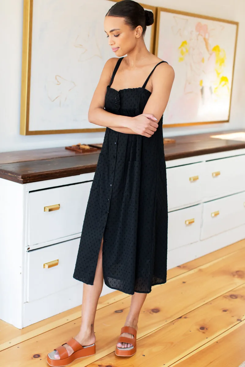 Astrid Midi Dress - Black Swiss Dot Organic sold by Emerson Fry product image thumbnail 4