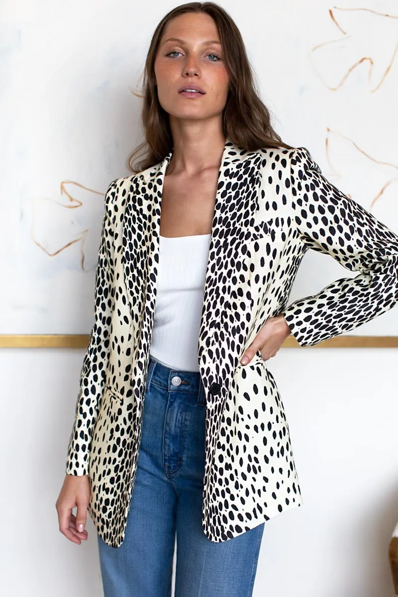 Wingtip 2 Dinner Jacket - Leopard Linen sold by Emerson Fry product image thumbnail 2
